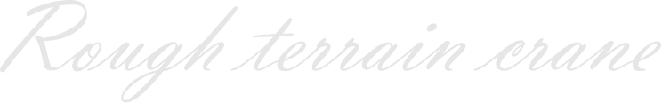 Rough terrain crane